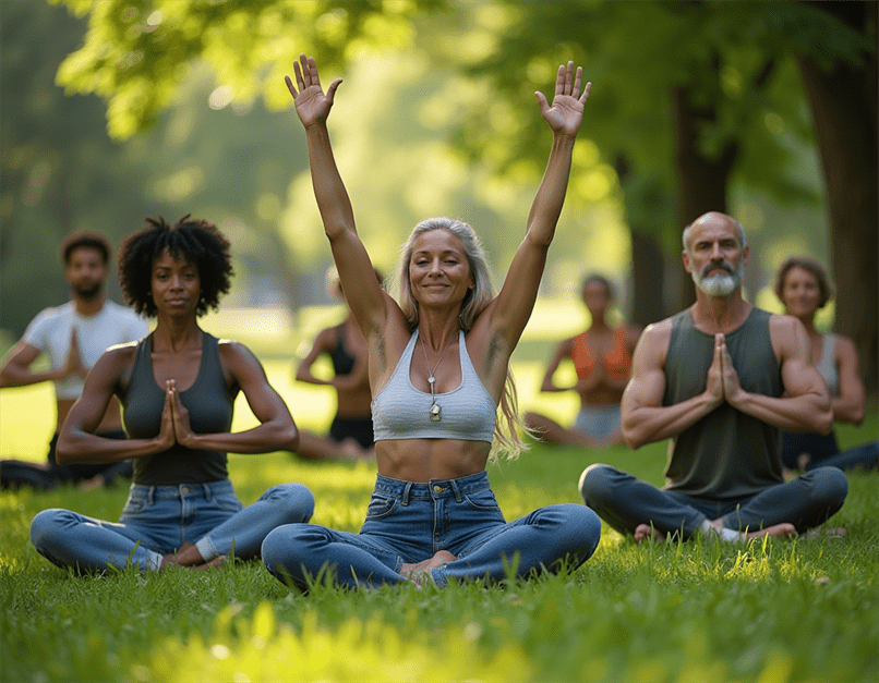 00052-3448302193-_a diverse group of men and women in their 40s and 50s practicing yoga in a lush green park peaceful expressions synchronized 00052-3448302193-_a diverse group of men and women in their 40s and 50s practicing yoga in a lush green park peaceful expressions synchronized proto-untypical How to boost metabolism after 40